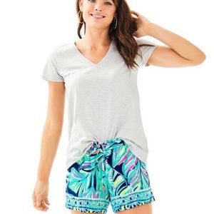 Lilly Pulitzer Grey Etta Top